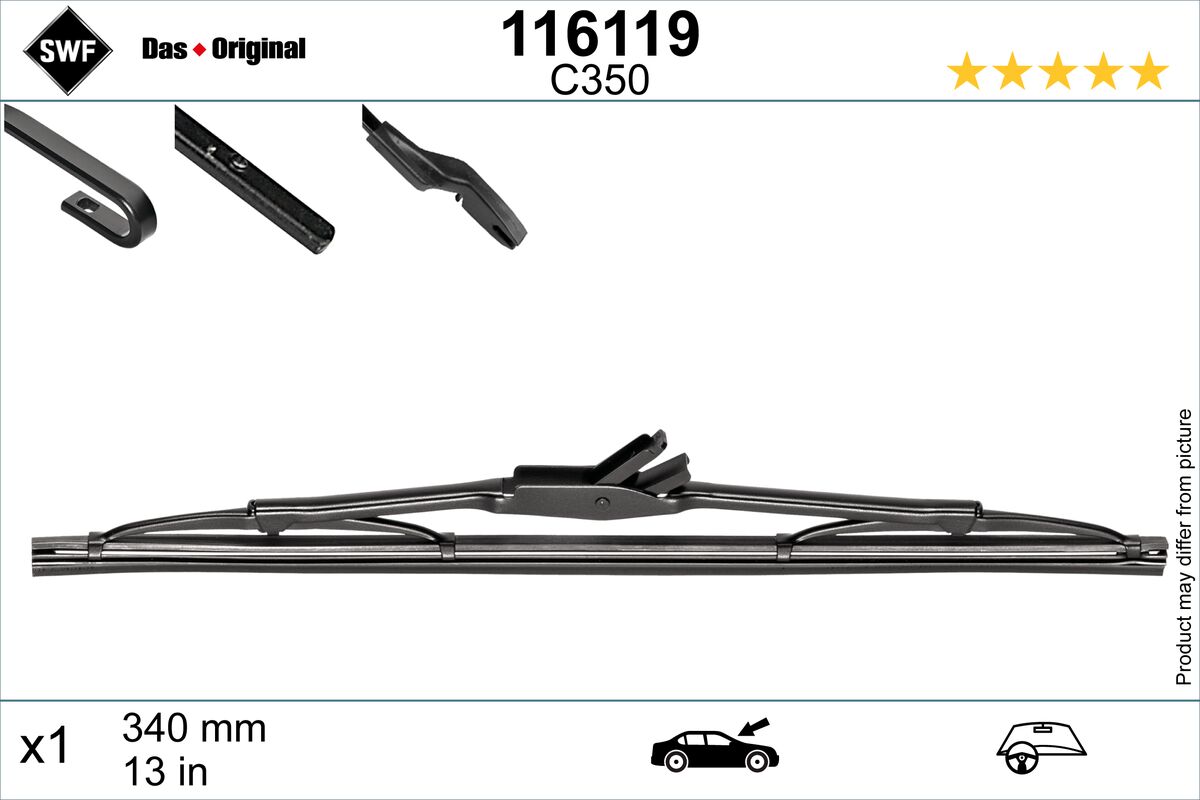 Lamela stergator VW GOLF IV (1J1) 1.6 16V  benzina 105 cai SWF 116119